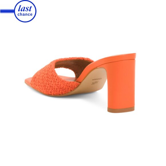 DUNE LONDON Orange Made In Brazil March Slide Sandals - Picture 2 of 2